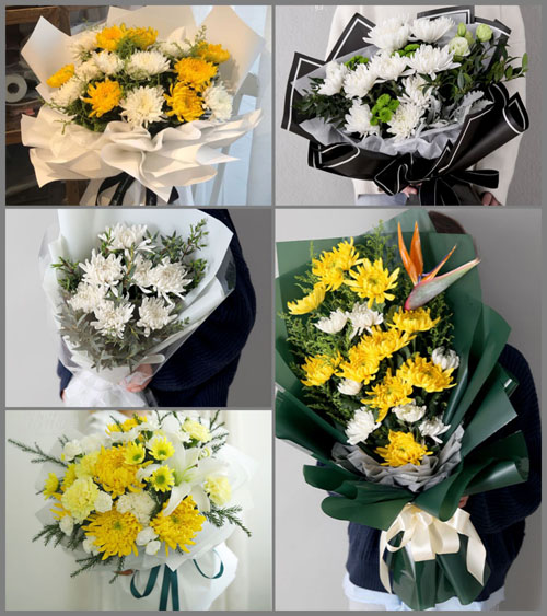 贵州六盘水水城县尖山街道白事花束代送